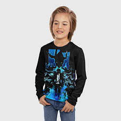 Лонгслив детский Поднятие уровня в одиночку Со Джинву, цвет: 3D-принт — фото 2