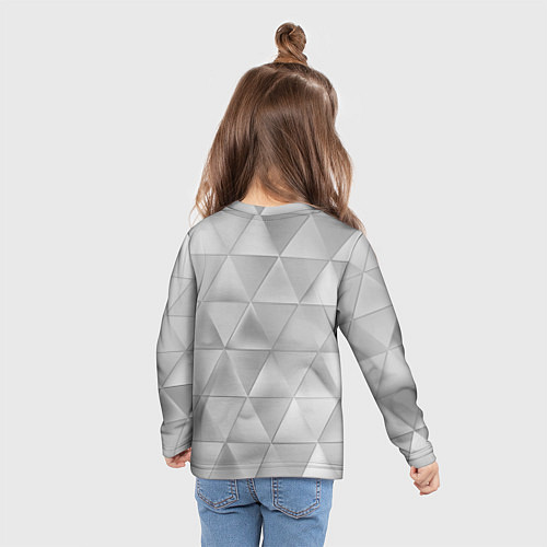 Детский лонгслив JAGUR геометрические фигуры / 3D-принт – фото 6