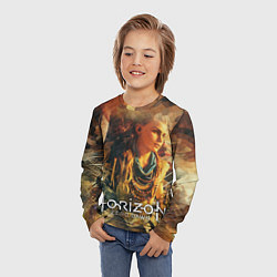 Лонгслив детский Элой-рыжая воительница, цвет: 3D-принт — фото 2