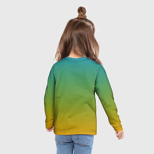 Детский лонгслив Кактус в горшке с рожицей / 3D-принт – фото 6