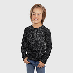 Лонгслив детский Пиксельный паттерн Минимализм, цвет: 3D-принт — фото 2
