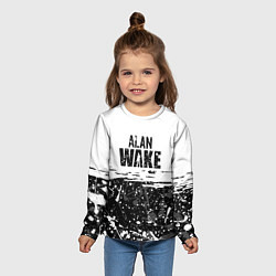 Лонгслив детский Alan Wake Алан Уэйк, цвет: 3D-принт — фото 2