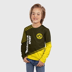 Лонгслив детский БОРУССИЯ Borussia Sport Краска, цвет: 3D-принт — фото 2