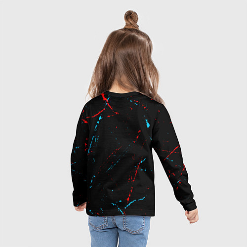 Детский лонгслив ФРАЙДЕЙ НАЙТ ФАНКИН - ПАРЕНЬ / 3D-принт – фото 6