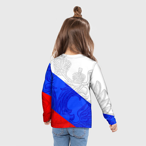 Детский лонгслив 9 МАЯ ГЕРБ И ФЛАГ ДЕНЬ ПОБЕДЫ / 3D-принт – фото 6