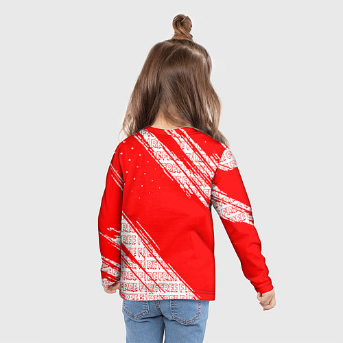 Детский лонгслив Free Fire Фри Фаер Паттерн / 3D-принт – фото 6