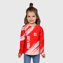 Лонгслив детский Free Fire Фри Фаер Паттерн, цвет: 3D-принт — фото 2