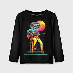 Лонгслив детский РОБОТ МАГНИТОФОН, цвет: 3D-принт
