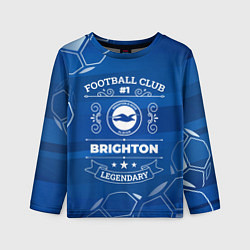 Лонгслив детский Brighton FC 1, цвет: 3D-принт