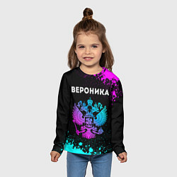 Лонгслив детский Вероника Россия, цвет: 3D-принт — фото 2