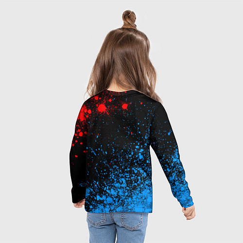 Детский лонгслив RUSSIA - ГЕРБ Я Русский - Арт / 3D-принт – фото 6