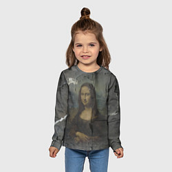 Лонгслив детский Мона Лиза - Джоконда Post Art, цвет: 3D-принт — фото 2