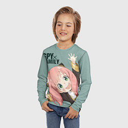 Лонгслив детский Аня Форджер Spy Family, цвет: 3D-принт — фото 2