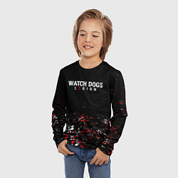 Лонгслив детский Watch Dogs 2 Брызги красок, цвет: 3D-принт — фото 2