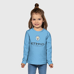 Лонгслив детский Manchester City ФОДЕН Домашняя форма 2223, цвет: 3D-принт — фото 2
