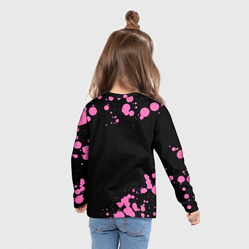 Детский лонгслив Маргарита КОШКА Брызги / 3D-принт – фото 6