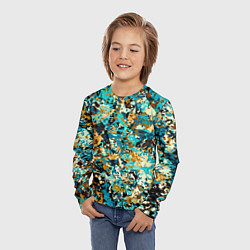 Лонгслив детский РАЗНОЦВЕТНАЯ ПАЛИТРА, цвет: 3D-принт — фото 2