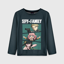 Лонгслив детский SPY X FAMILY СЕМЬЯ ШПИОНА ЛОЙД, АНЯ, ЙОР, цвет: 3D-принт