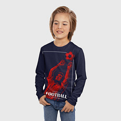 Лонгслив детский Football Goalkeeper, цвет: 3D-принт — фото 2