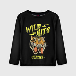 Лонгслив детский Горячие хиты лета и тигры, цвет: 3D-принт