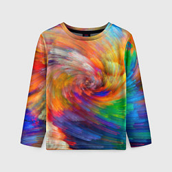 Детский лонгслив MULTICOLORED SWIRLS