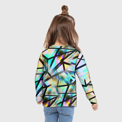 Детский лонгслив New Abstraction / 3D-принт – фото 6