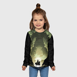 Лонгслив детский Всадник против гиганта, цвет: 3D-принт — фото 2