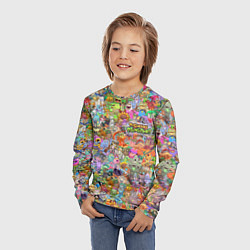 Лонгслив детский MY SINGING MONSTERS Все персонажи, цвет: 3D-принт — фото 2