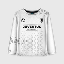 Лонгслив детский Juventus Champions Униформа, цвет: 3D-принт