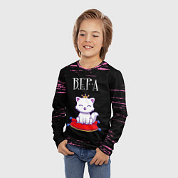 Лонгслив детский Вера КОШКА Краска, цвет: 3D-принт — фото 2