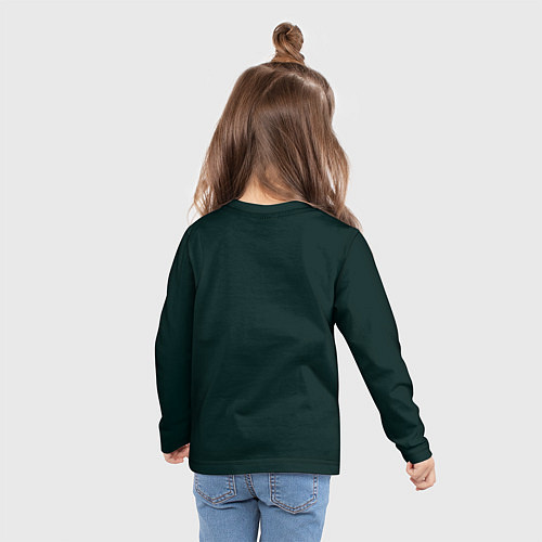 Детский лонгслив Bentley green / 3D-принт – фото 6