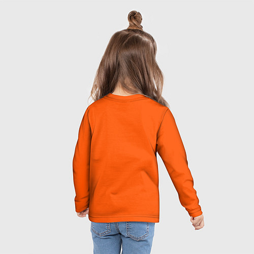 Детский лонгслив Южный Парк - на оранжевом фоне / 3D-принт – фото 6