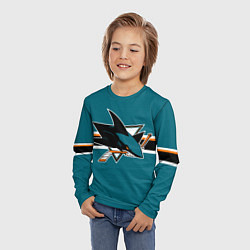 Лонгслив детский Сан-Хосе Шаркс форма, цвет: 3D-принт — фото 2