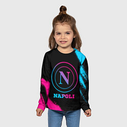 Лонгслив детский Napoli FC Neon Gradient, цвет: 3D-принт — фото 2