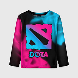 Лонгслив детский Dota Neon Gradient, цвет: 3D-принт