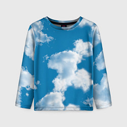 Лонгслив детский Небо в облаках, цвет: 3D-принт