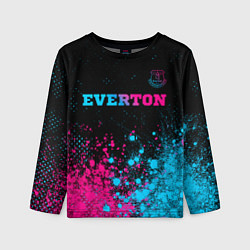 Лонгслив детский Everton - neon gradient, цвет: 3D-принт