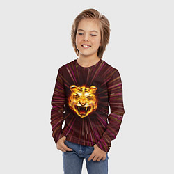 Лонгслив детский Stay Wild! Tiger, цвет: 3D-принт — фото 2