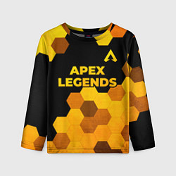 Детский лонгслив Apex Legends - gold gradient: символ сверху