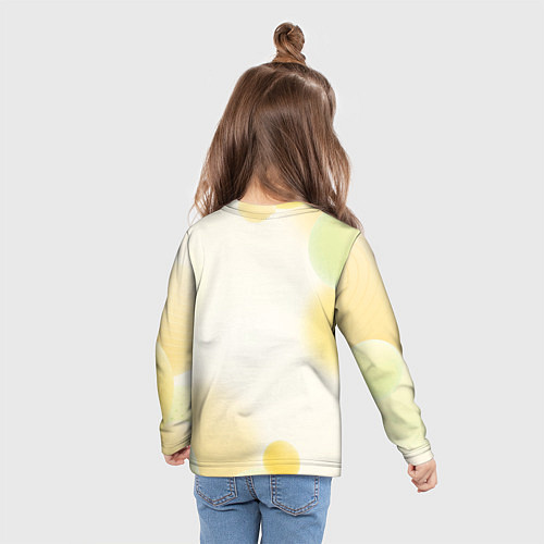 Детский лонгслив Borussia Абстракция кружочки / 3D-принт – фото 6