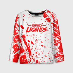 Лонгслив детский Грид легендс - гонки, цвет: 3D-принт