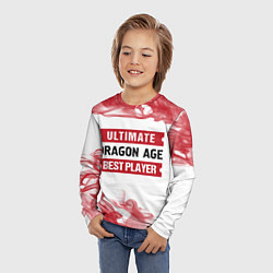 Лонгслив детский Dragon Age: Best Player Ultimate, цвет: 3D-принт — фото 2