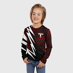 Лонгслив детский Тесла - Спорт линия, цвет: 3D-принт — фото 2