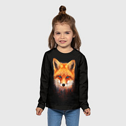 Лонгслив детский Лиса над лесом, цвет: 3D-принт — фото 2