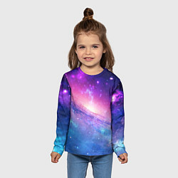 Лонгслив детский Космическая воронка, цвет: 3D-принт — фото 2