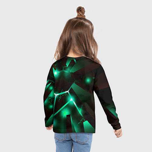 Детский лонгслив The Callisto Protocol разлом плит / 3D-принт – фото 6