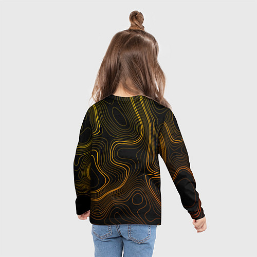 Детский лонгслив Critical ops - абстракция / 3D-принт – фото 6