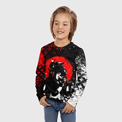 Лонгслив детский Куки шинобу - Мрачный Геншин, цвет: 3D-принт — фото 2