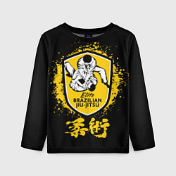 Лонгслив детский Brazilian fight club Jiu-jitsu Elite, цвет: 3D-принт