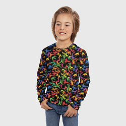 Лонгслив детский Capoeira color mens, цвет: 3D-принт — фото 2